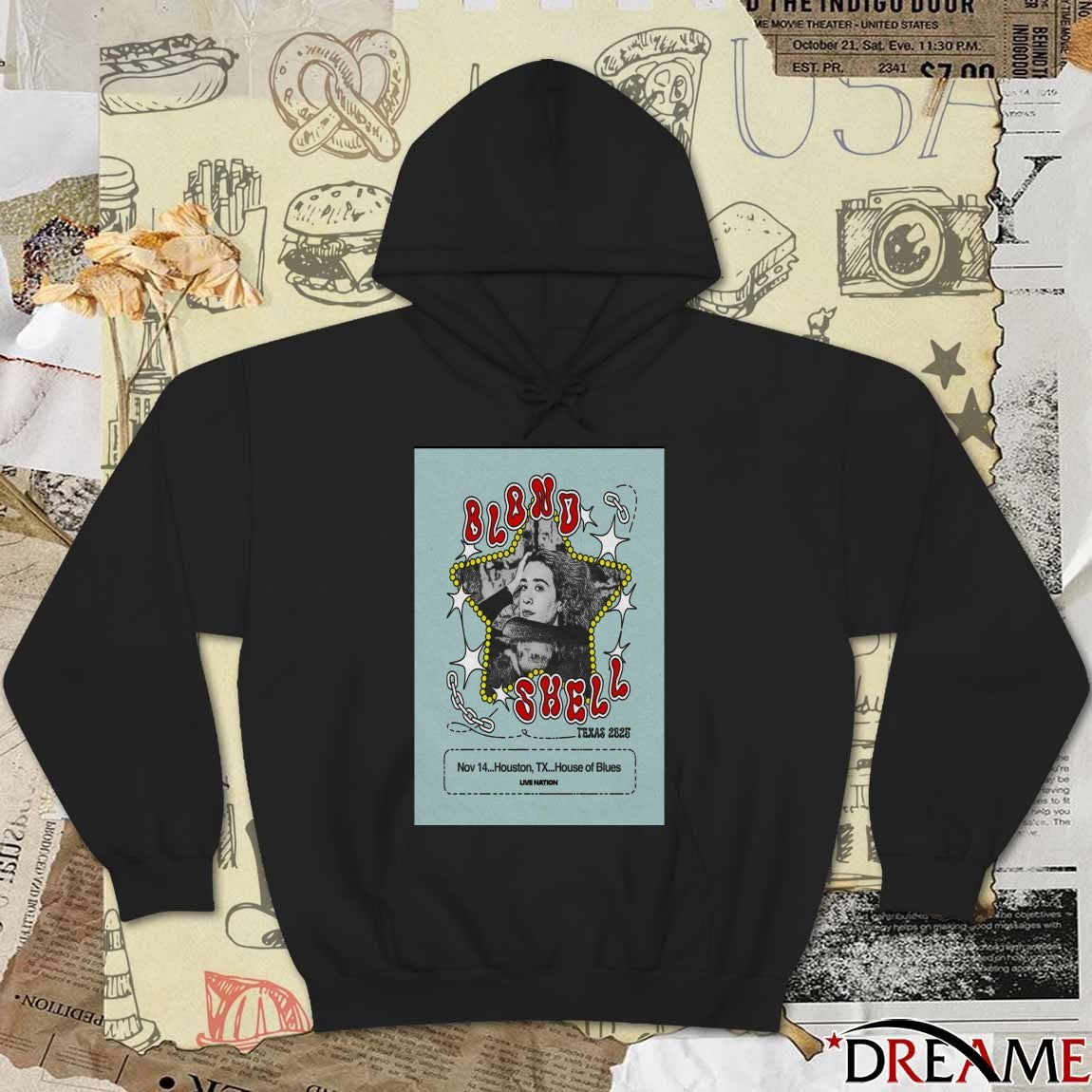 Poster Blondshell Tour November 14 2025 Houston TX House Of Blues t-shirt