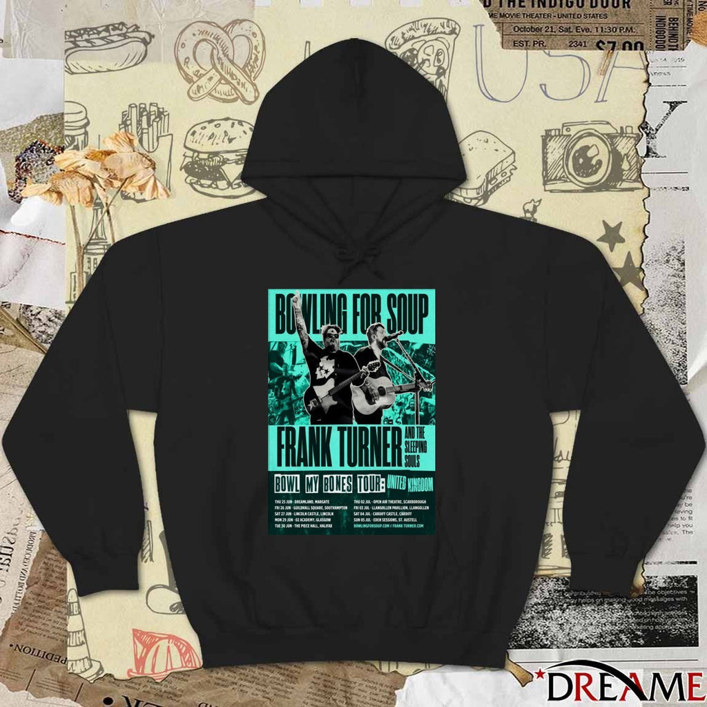 Poster Bowling For Soup Bowl My Bones UK Tour 2026 t-shirt