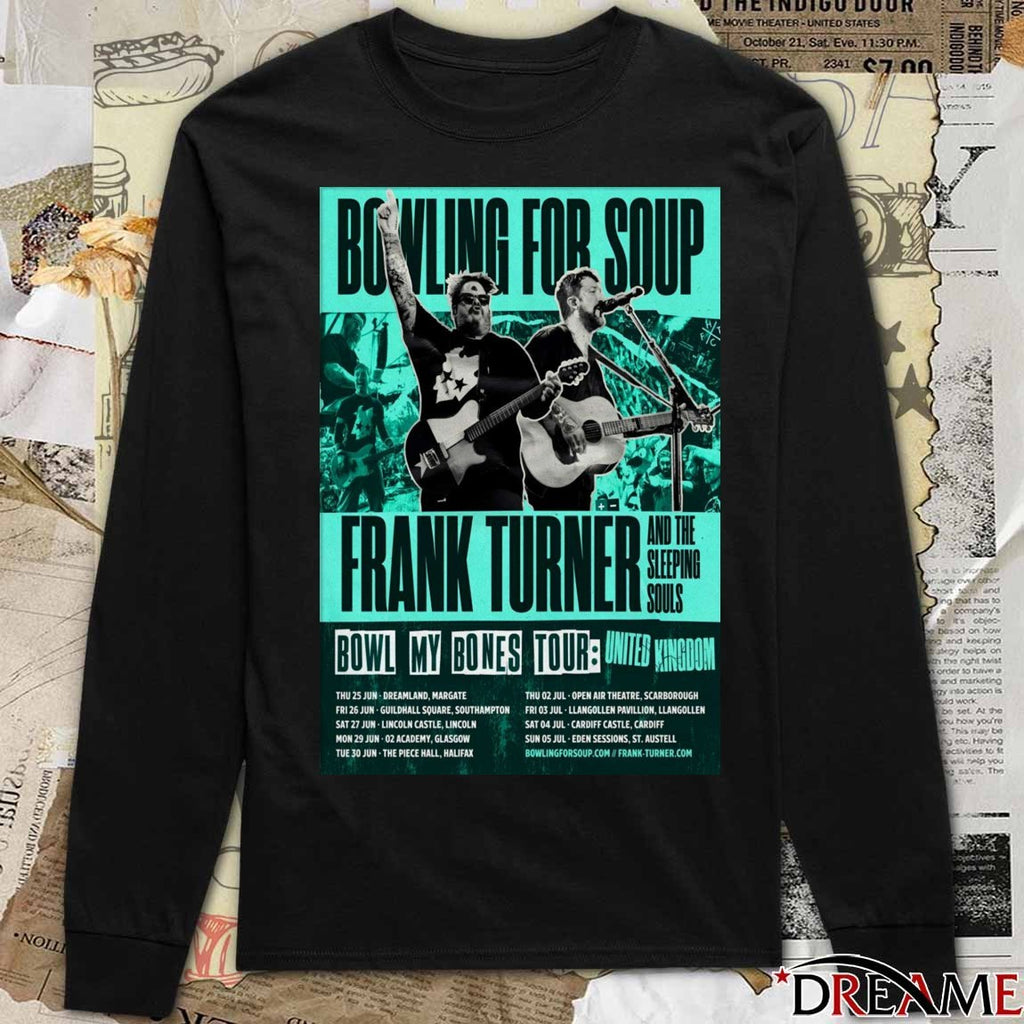 Poster Bowling For Soup Bowl My Bones UK Tour 2026 t-shirt