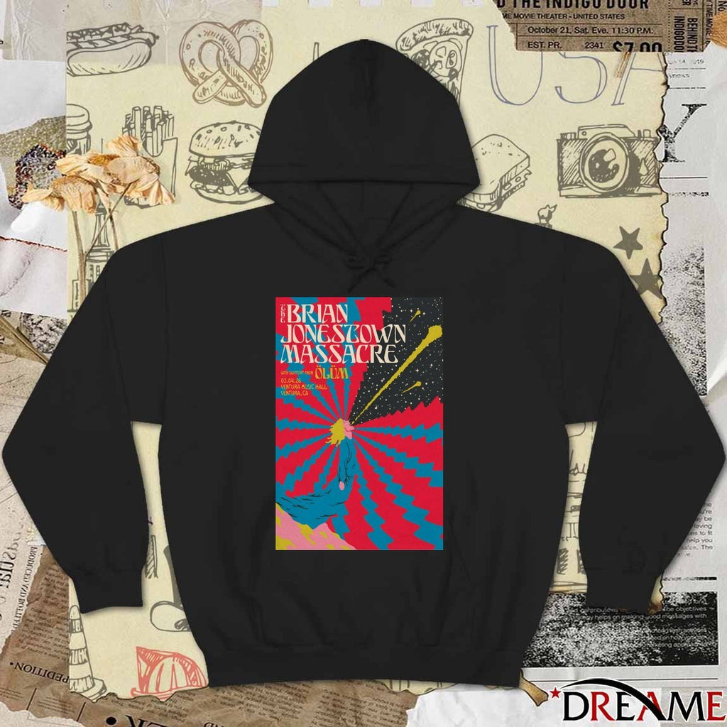 Poster Brian Jonestown Massacre In Ventura CA On March 4 2026 t-shirt