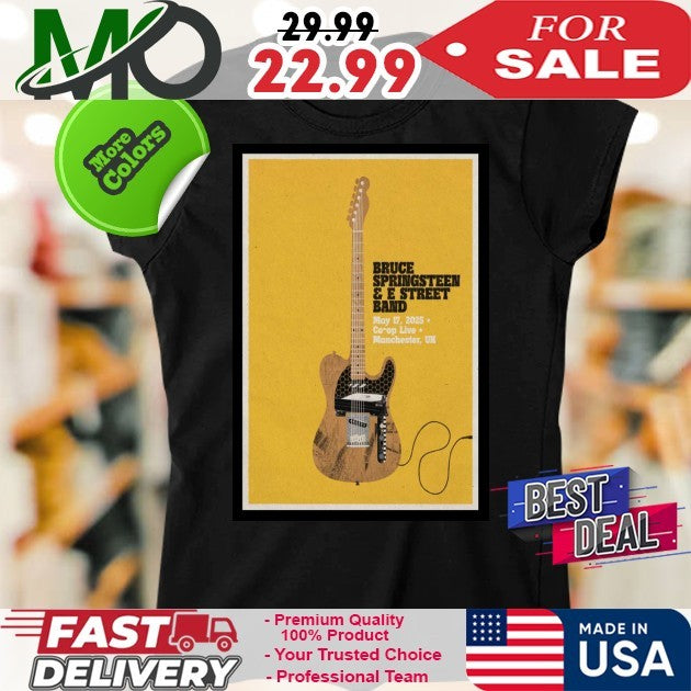 Poster Bruce Springsteen & The E Street Band Show 2025 Manchester Shirt
