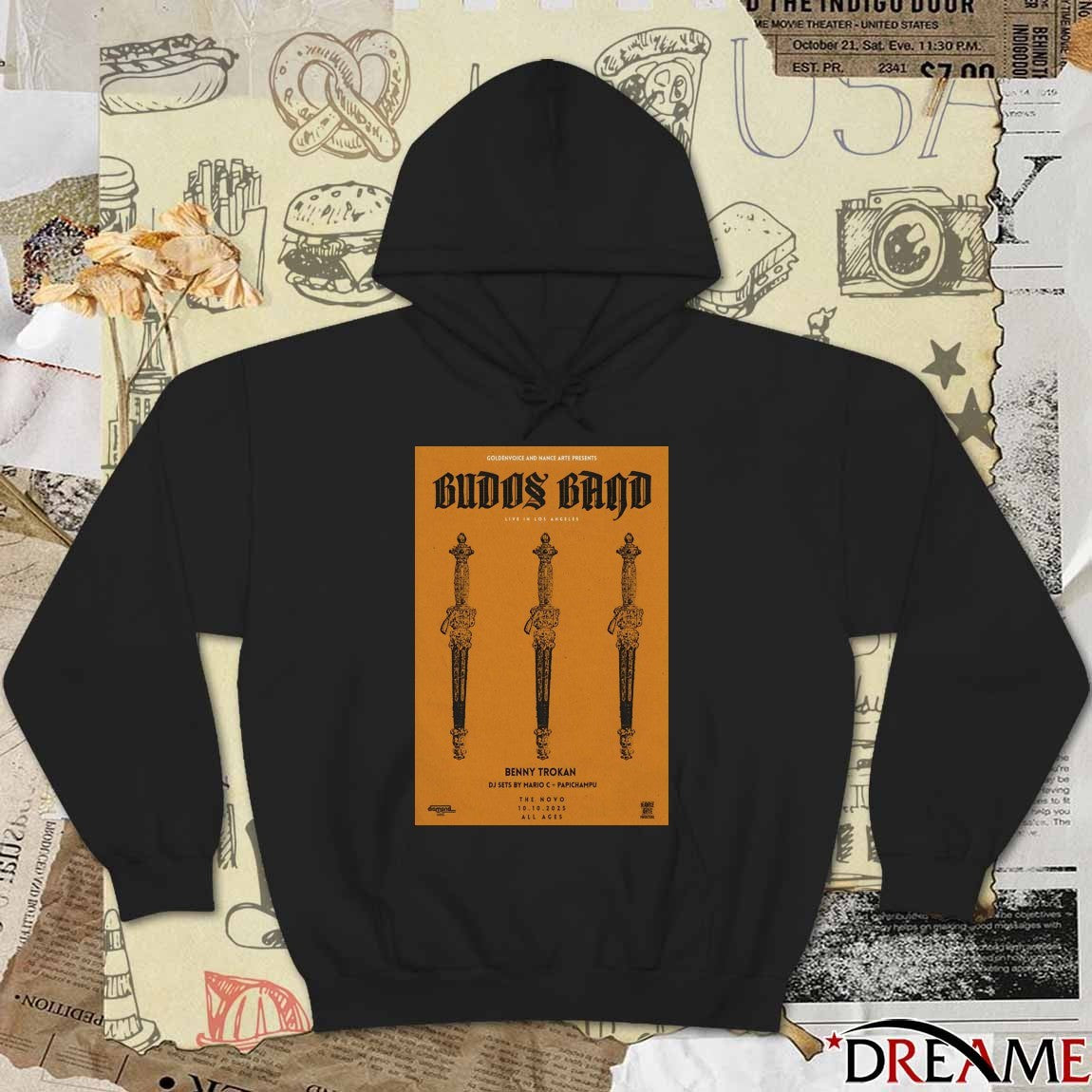 Poster Budos Band October 10 2025 Los Angeles Tour t-shirt