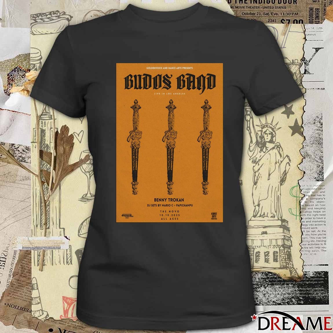 Poster Budos Band October 10 2025 Los Angeles Tour t-shirt