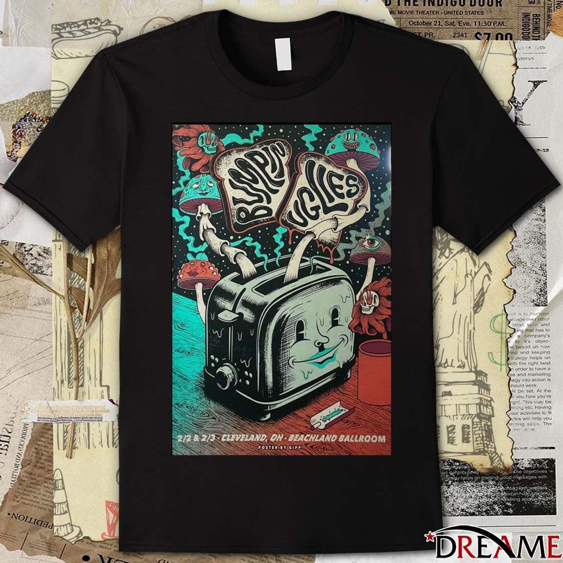 Poster Bumpin Uglies February 2 – 3 2026 Cleveland, OH Beachland Ballroom t-shirt