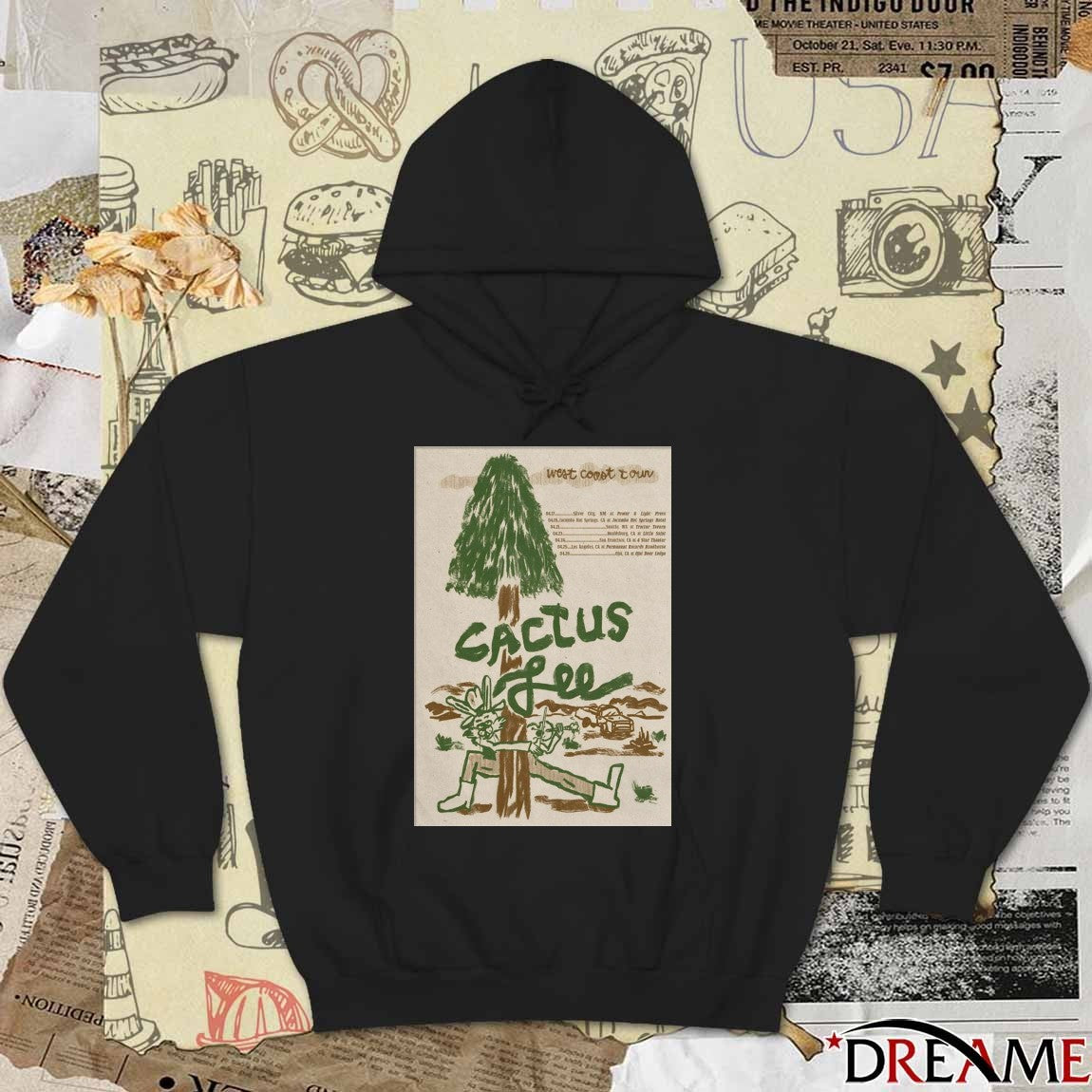 Poster Cactus Lee West Coast Tour 2026 April 17 – 26 t-shirt