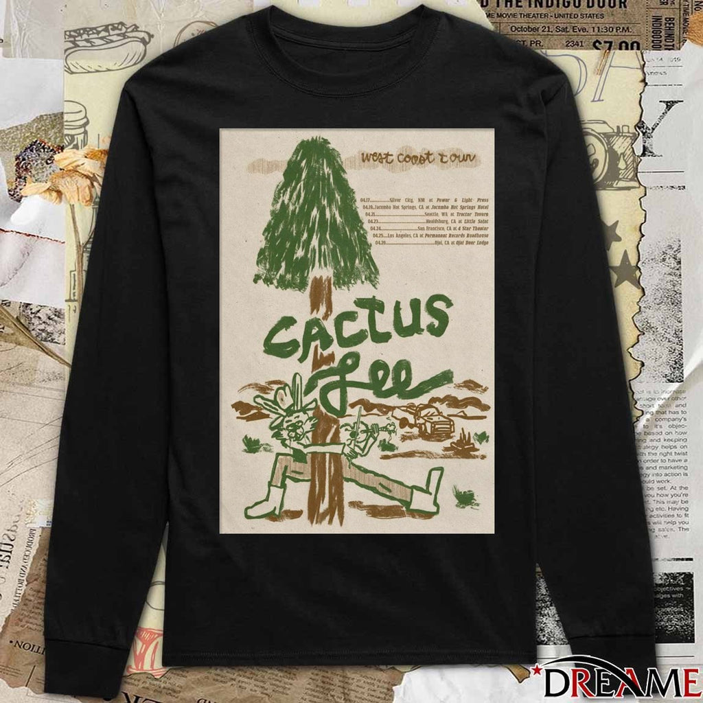 Poster Cactus Lee West Coast Tour 2026 April 17 – 26 t-shirt