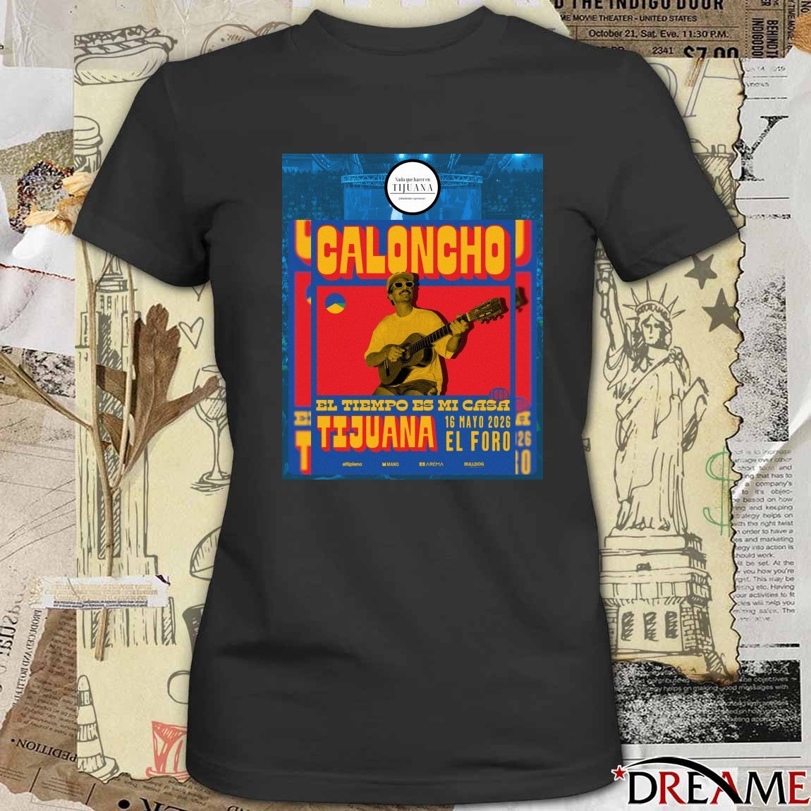 Poster Caloncho May 16 2026 In Tijuana Mexico t-shirt