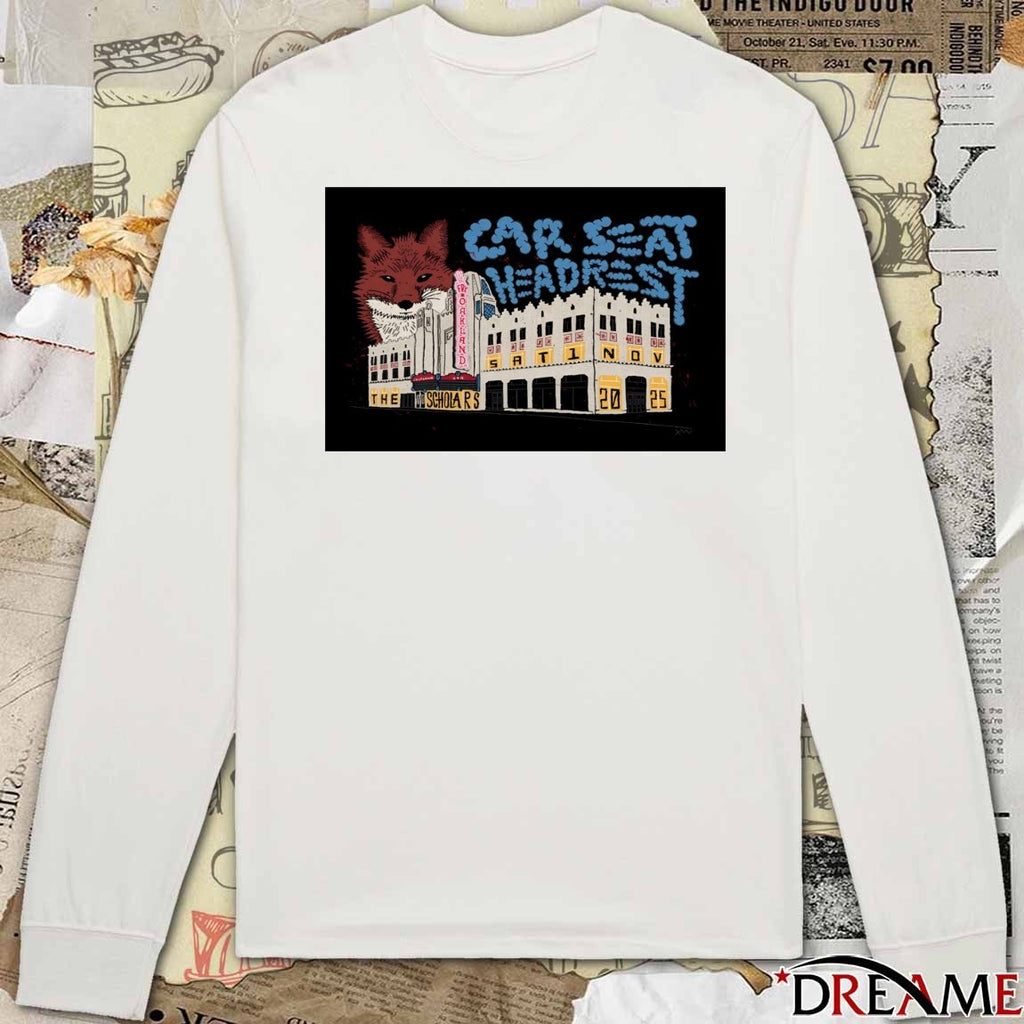Poster Car Seat Headrest On November 1 2025 In Oakland CA Tour t-shirt