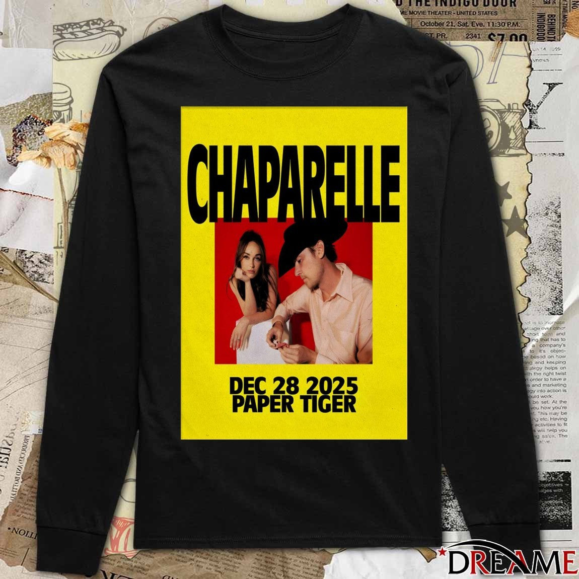 Poster Chaparelle In San Antonio TX On December 28 2025 Paper Tiger t-shirt