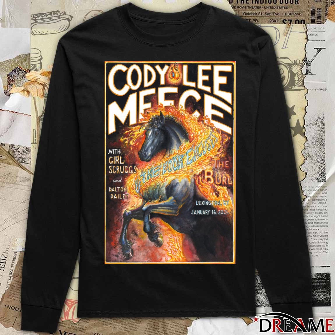 Poster Cody Lee Meece At The Burl Lexington KY On January 16 2026 t-shirt