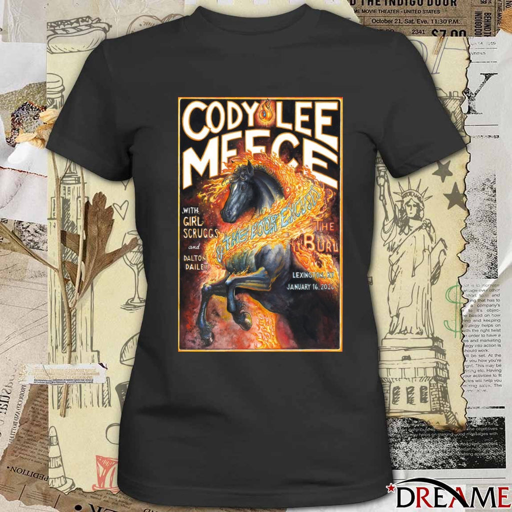 Poster Cody Lee Meece At The Burl Lexington KY On January 16 2026 t-shirt