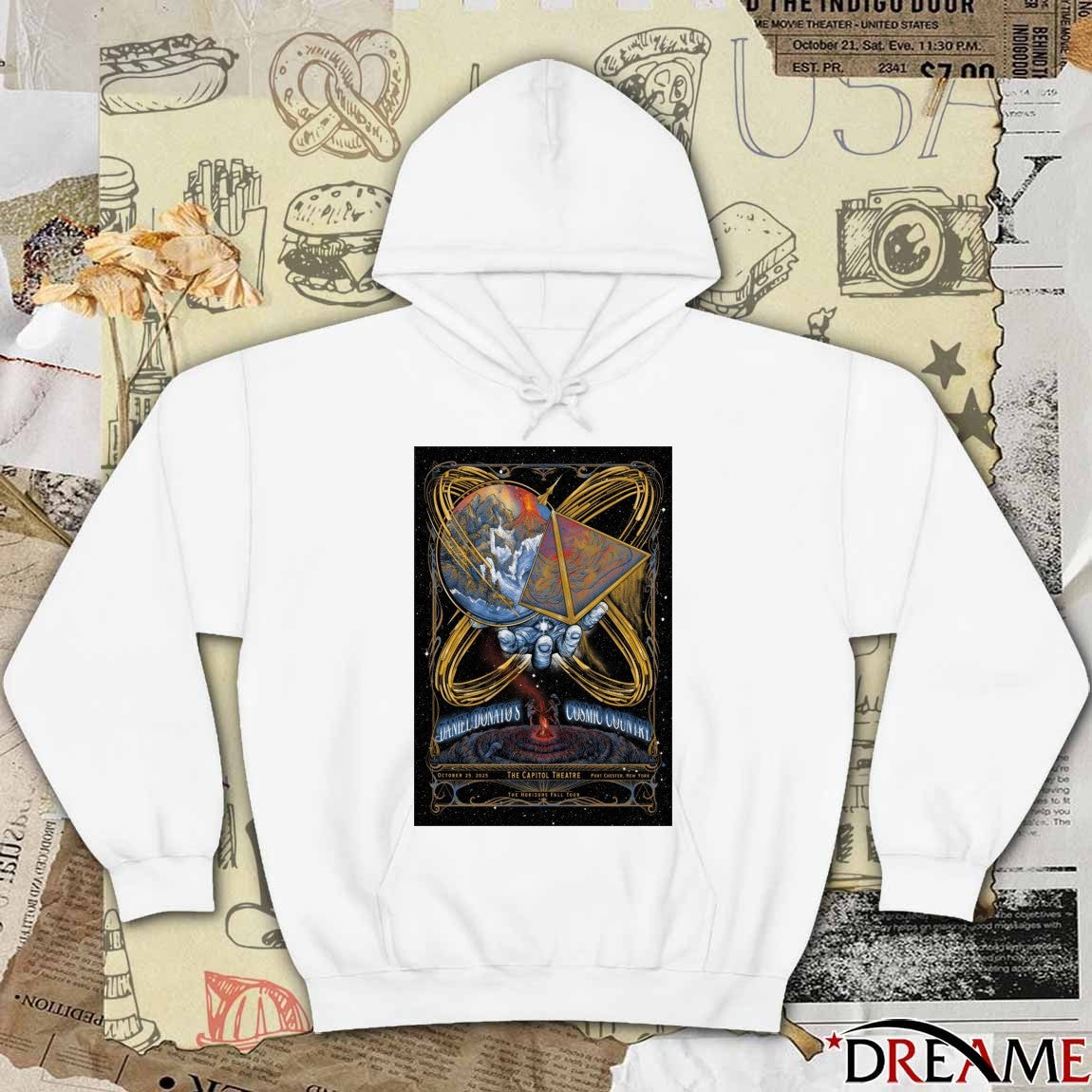Poster Daniel Donato’s Cosmic Country Tour Port Chester NY October 25 2025 t-shirt