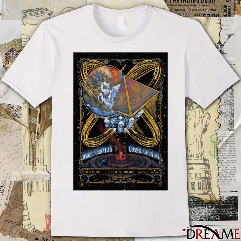 Poster Daniel Donato’s Cosmic Country Tour Port Chester NY October 25 2025 t-shirt