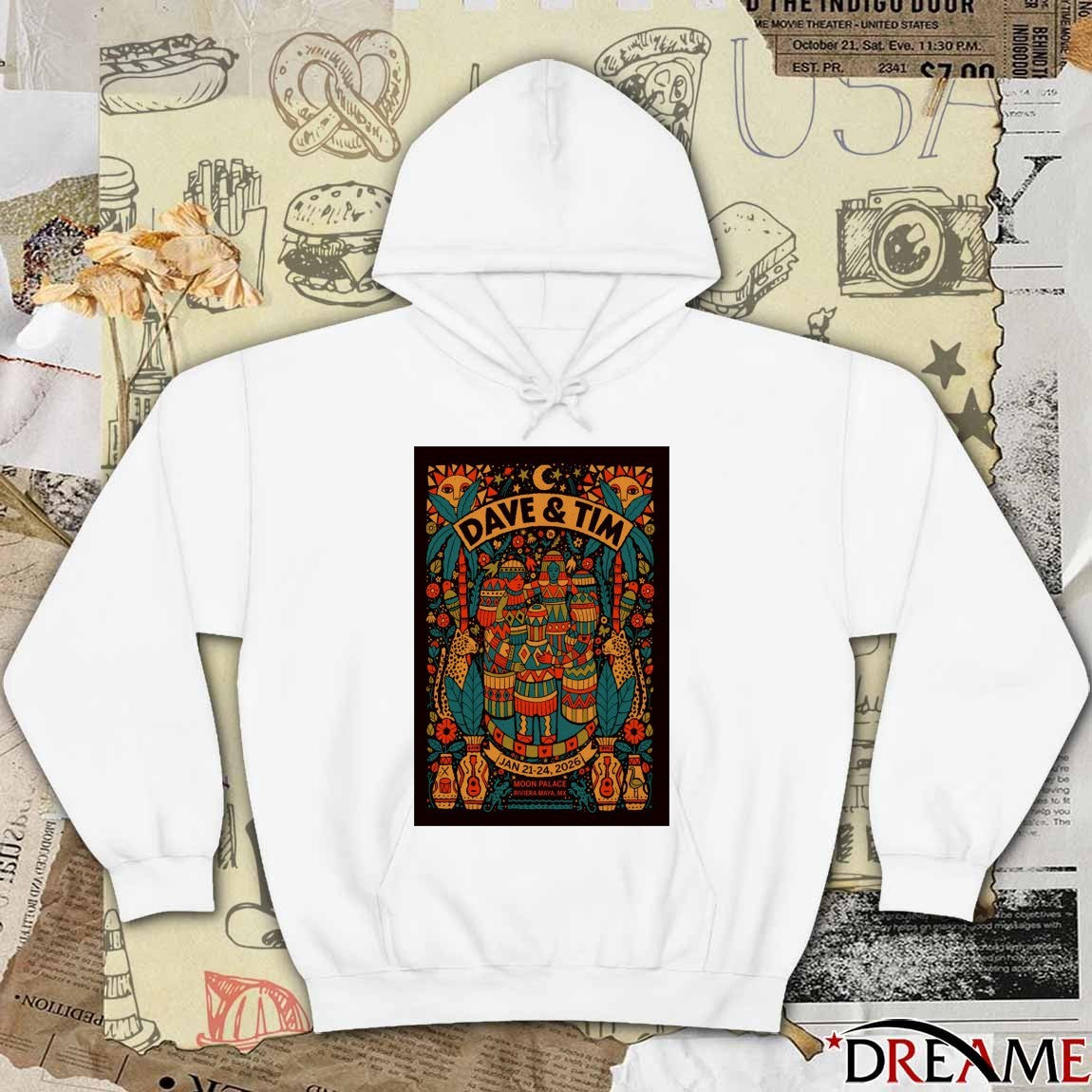Poster Dave Matthews And Tim Reynolds Mexico Event January 22 2026 t-shirt