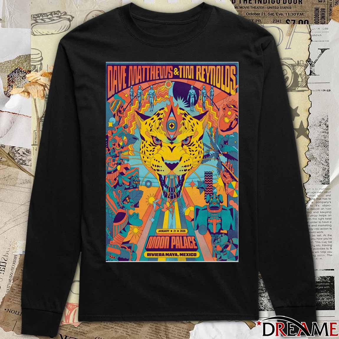 Poster Dave Matthews And Tim Reynolds Riviera Maya Mexico January 21 2026 t-shirt
