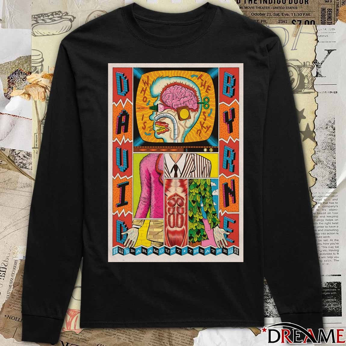 Poster David Byrne Seattle WA The Paramount Theatre November 11-13 2025 t-shirt