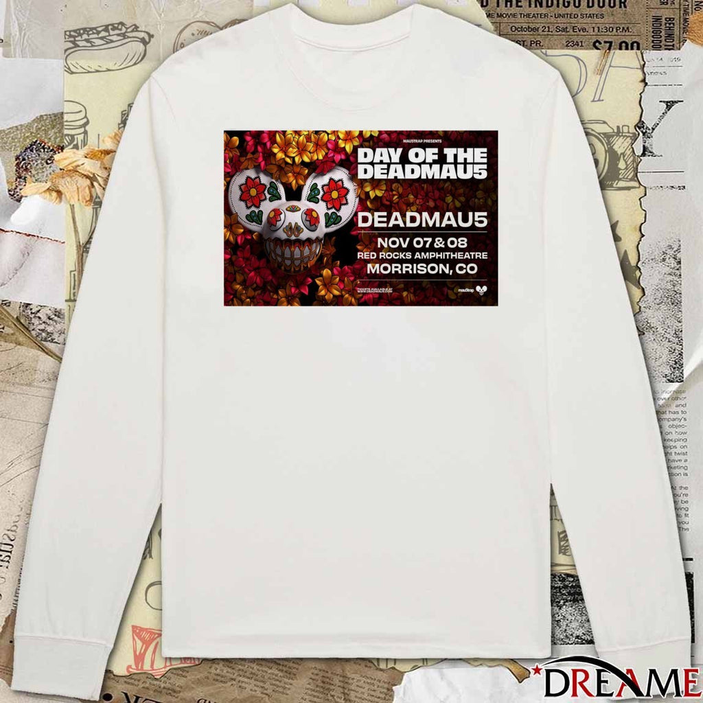 Poster Day Of The Deadmau5 November 7-8 2025 Red Rocks Amphitheatre Morrison CO t-shirt