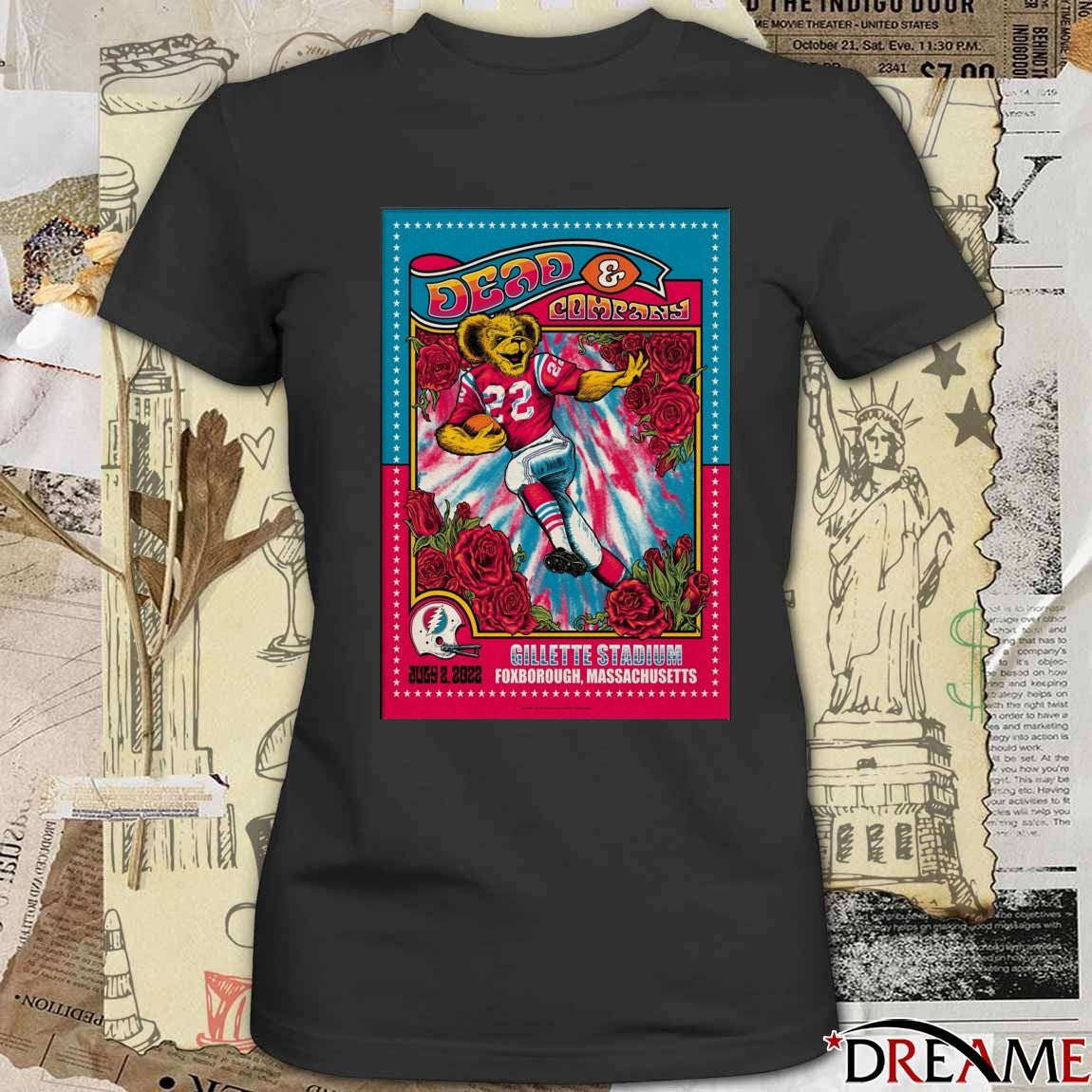 Poster Dead And Company Gillette Stadium Foxborough, Massachusetts t-shirt