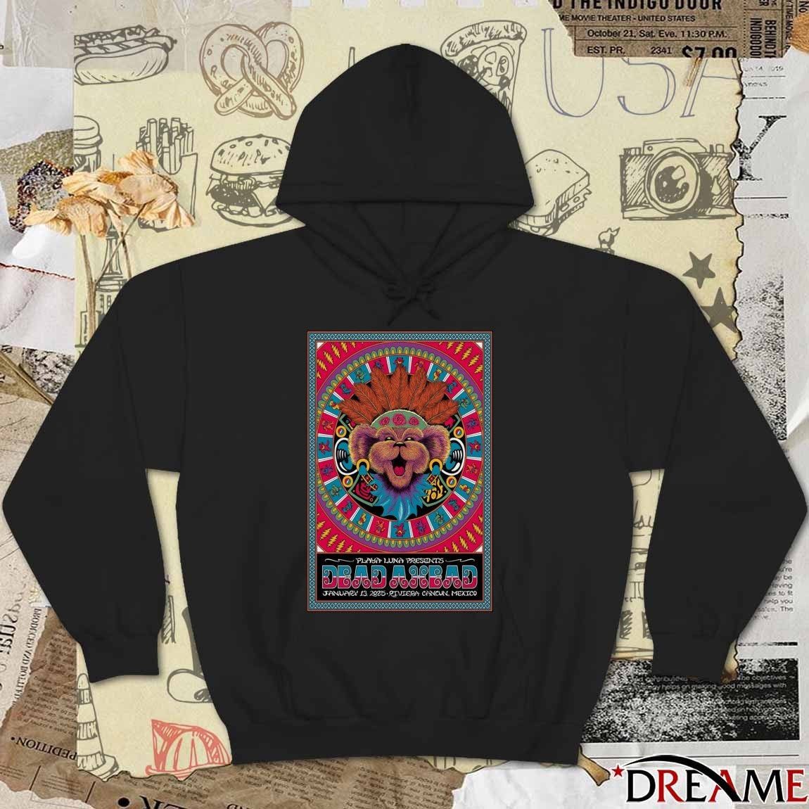 Poster Dead And Company January 13 2025 Riviera Cancun Mexico t-shirt
