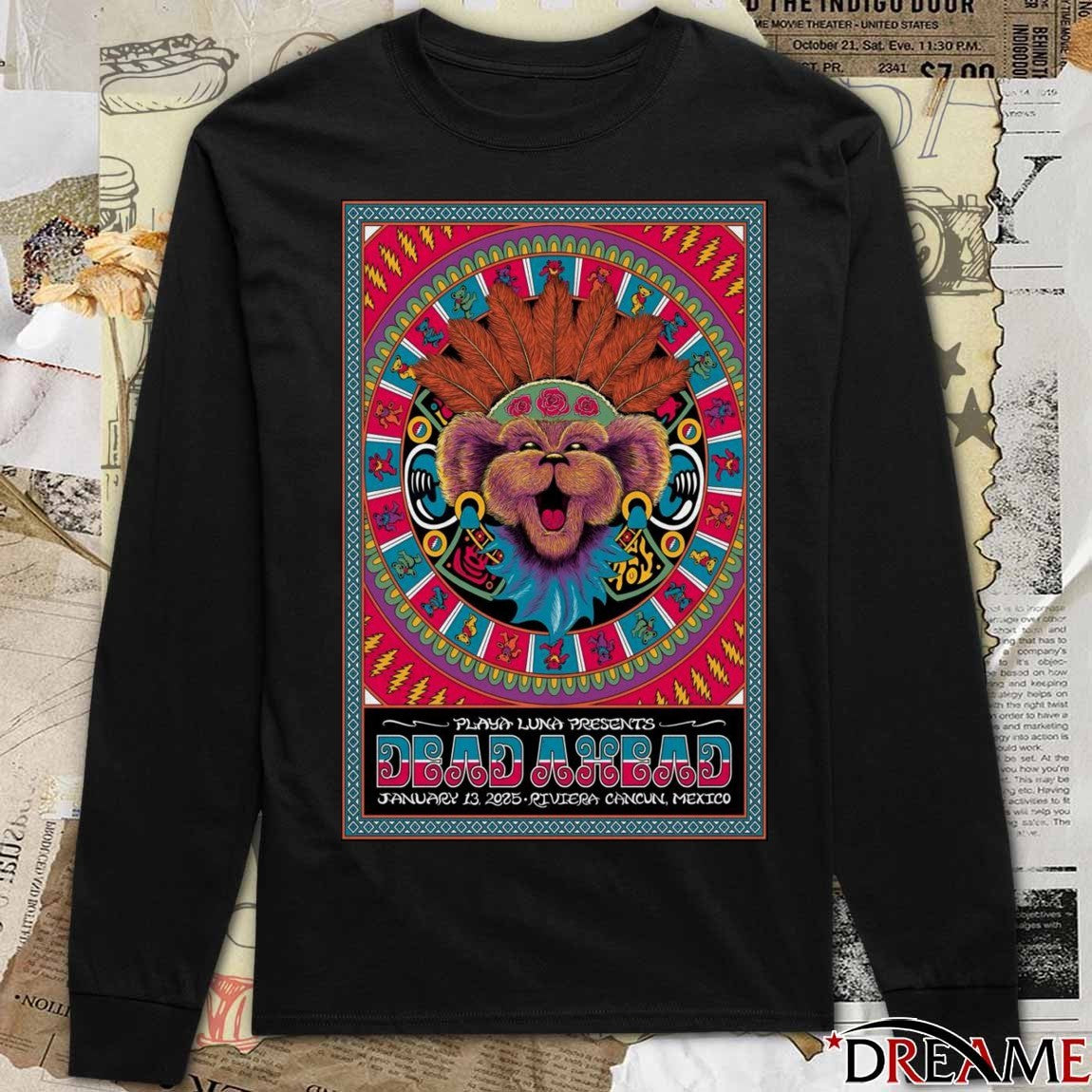 Poster Dead And Company January 13 2025 Riviera Cancun Mexico t-shirt