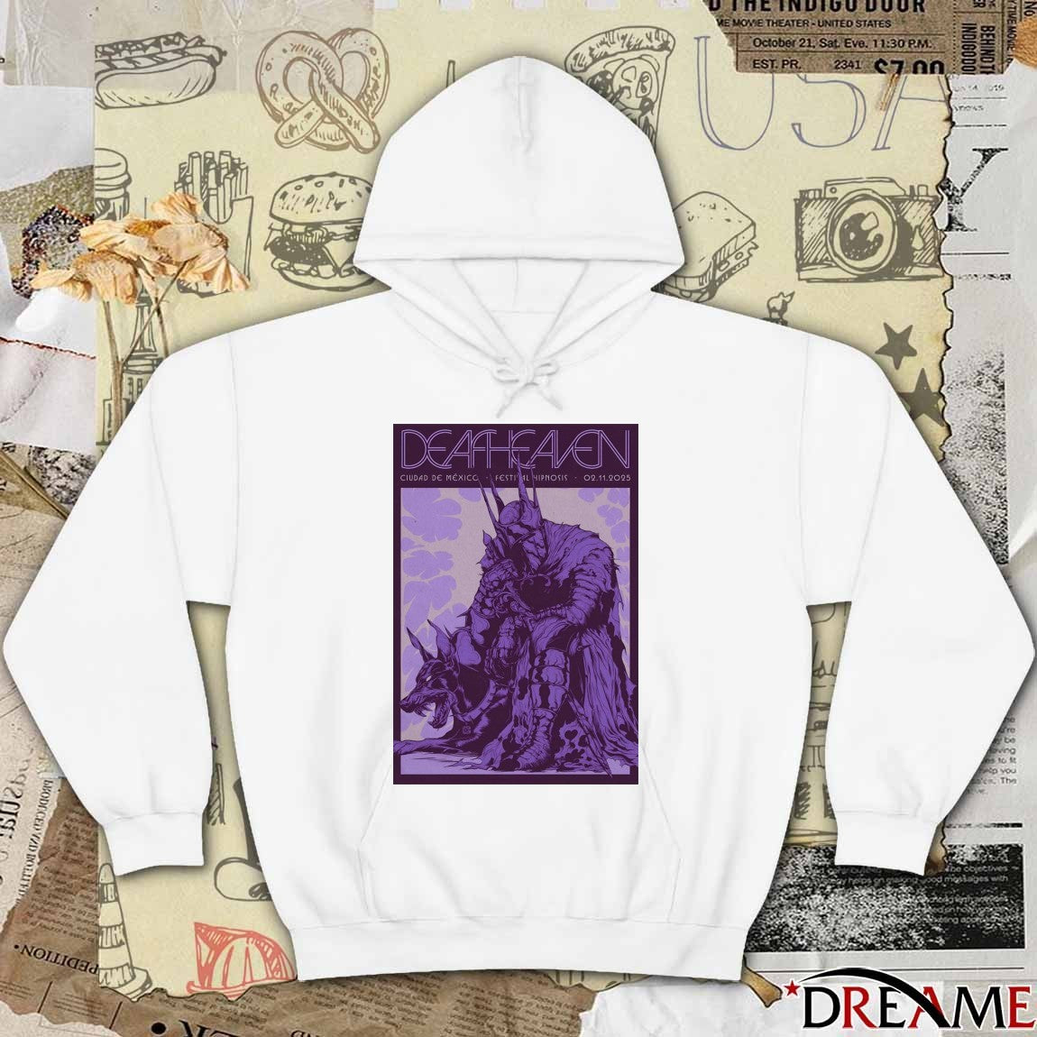 Poster Deafheaven November 2 2025 Ciudad De México Festival Hipnosis t-shirt