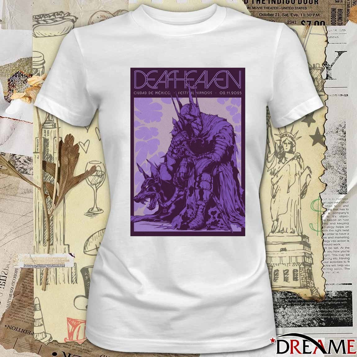 Poster Deafheaven November 2 2025 Ciudad De México Festival Hipnosis t-shirt