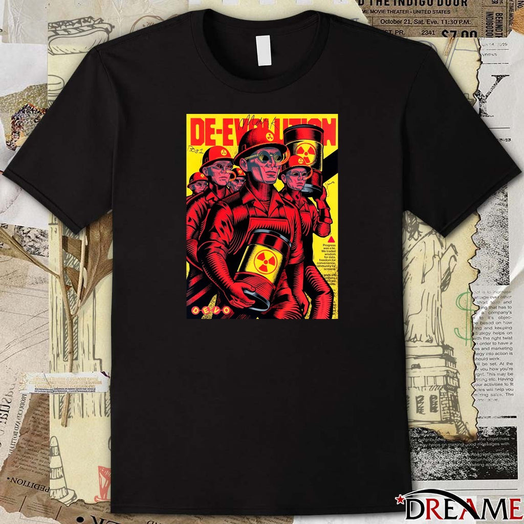 Poster Devo It Takes A Worried Man Signed 2025 t-shirt