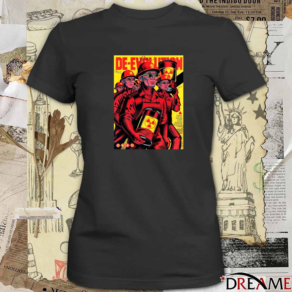 Poster Devo It Takes A Worried Man Signed 2025 t-shirt