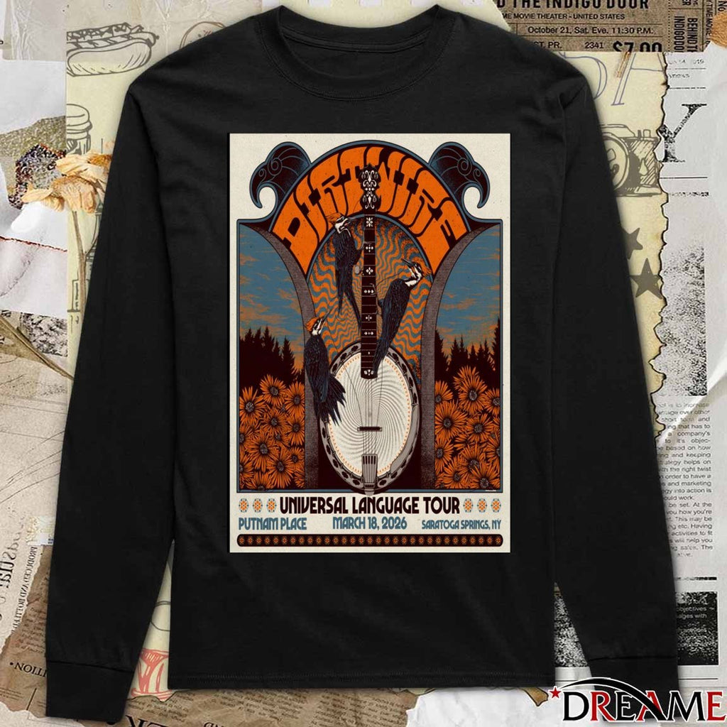 Poster Dirtwire March 18 2026 Putnam Place in Saratoga Springs NY t-shirt