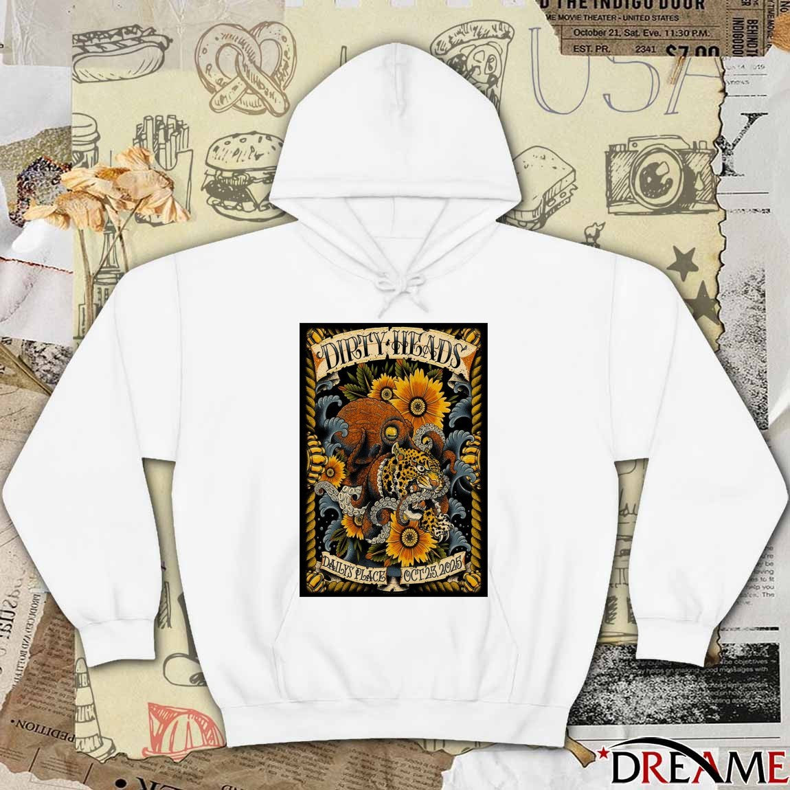 Poster Dirty Heads October 23 2025 Daily’s Place Jacksonville Tour t-shirt