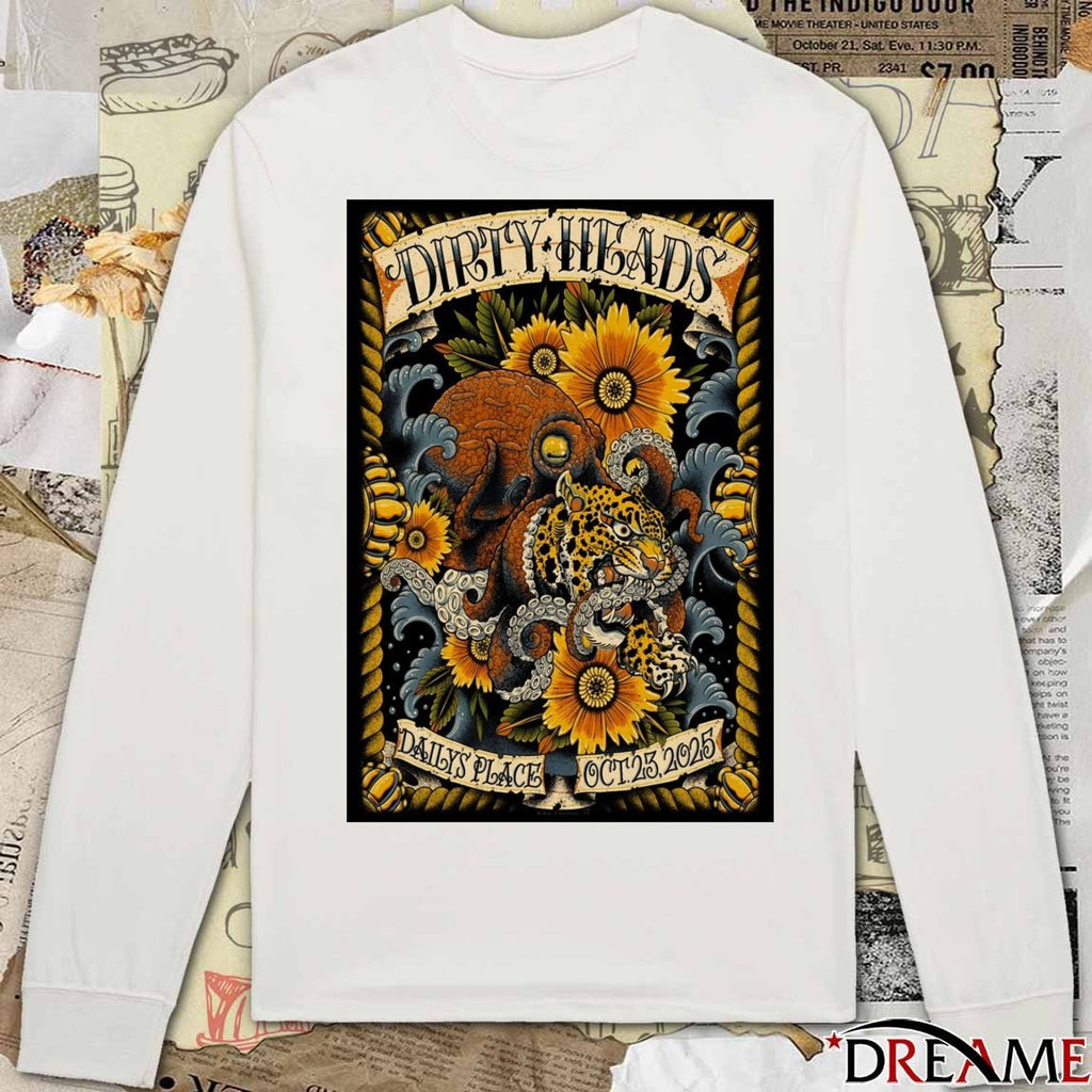 Poster Dirty Heads October 23 2025 Daily’s Place Jacksonville Tour t-shirt