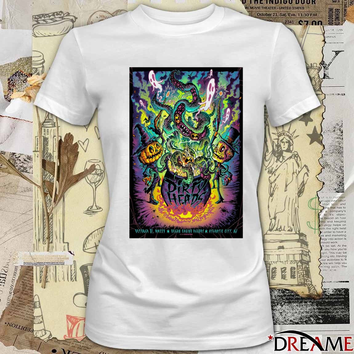 Poster Dirty Heads October 31 2025 Ocean Casino Resort Atlantic City NJ Tour t-shirt