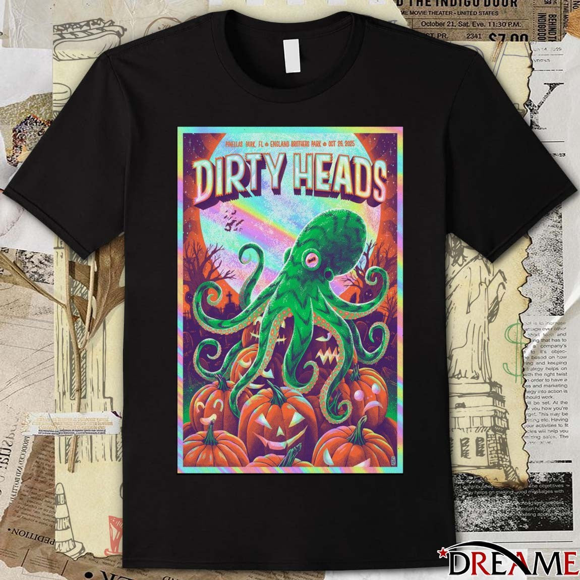 Poster Dirty Heads Tour Pinellas Park FL England Brothers Park October 26 2025 t-shirt