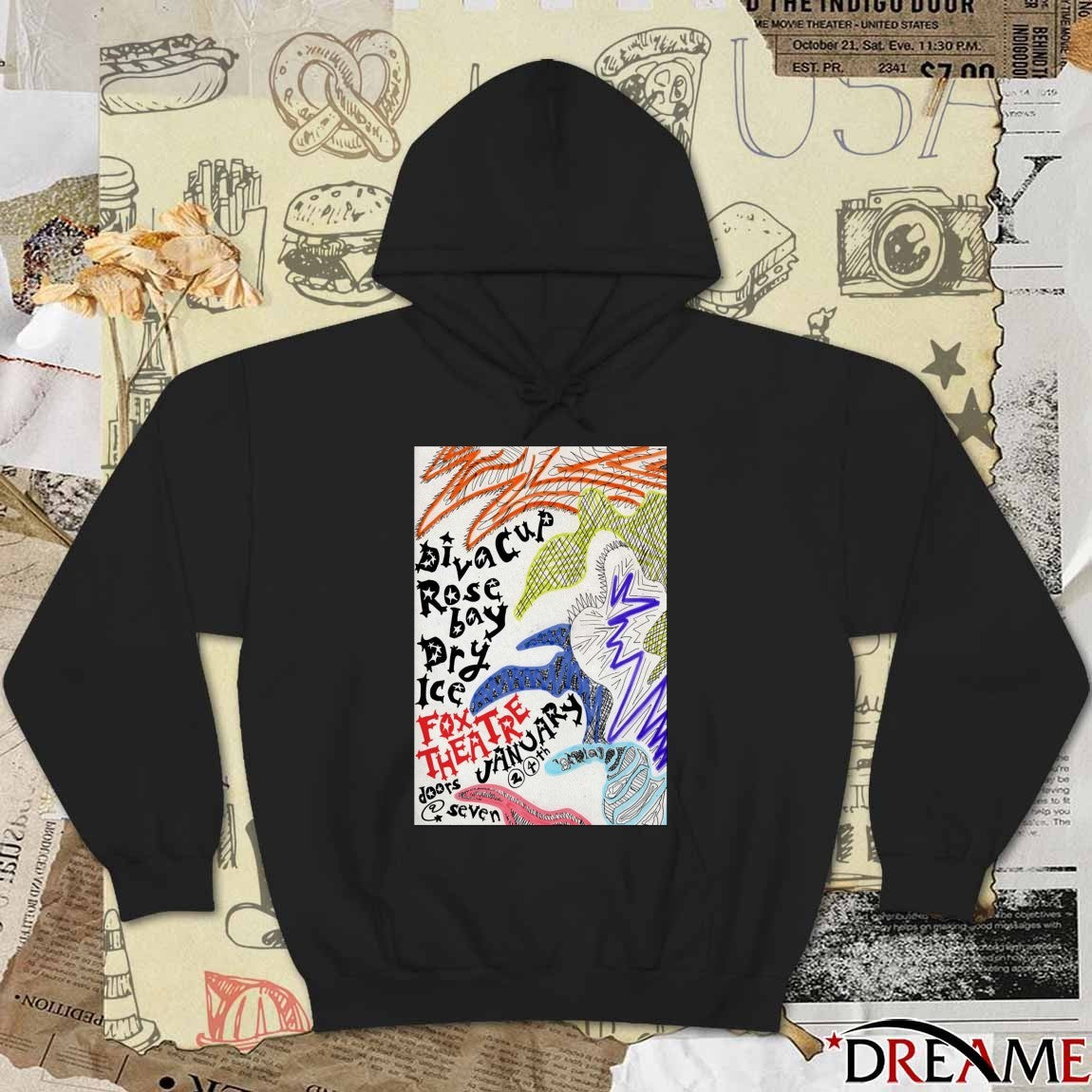Poster Diva Cup With Rosebay And Dry Ice January 24 2026 Boulder CO t-shirt
