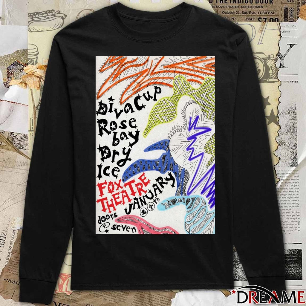 Poster Diva Cup With Rosebay And Dry Ice January 24 2026 Boulder CO t-shirt