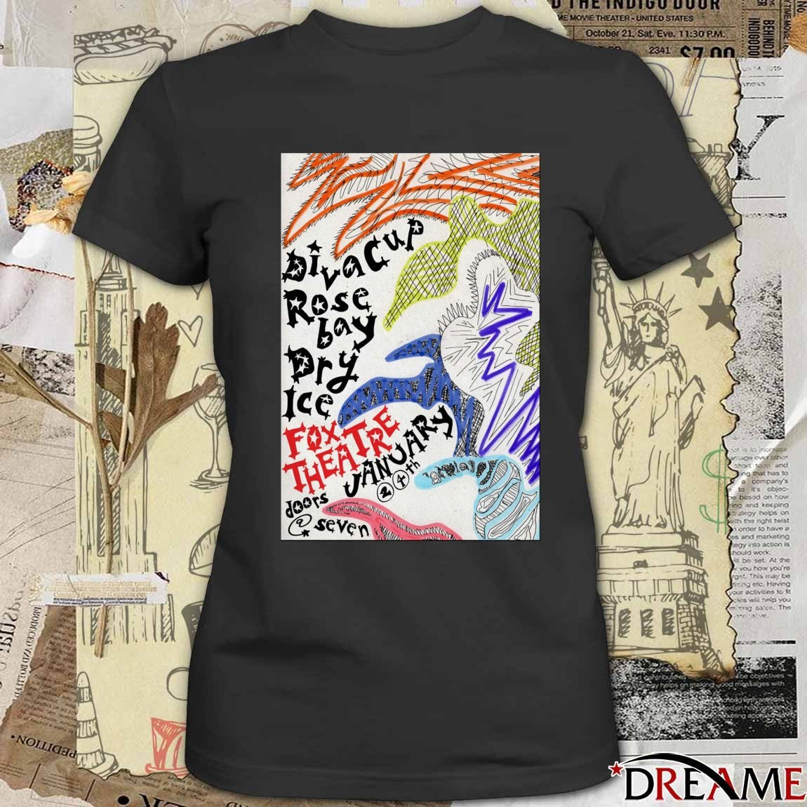 Poster Diva Cup With Rosebay And Dry Ice January 24 2026 Boulder CO t-shirt