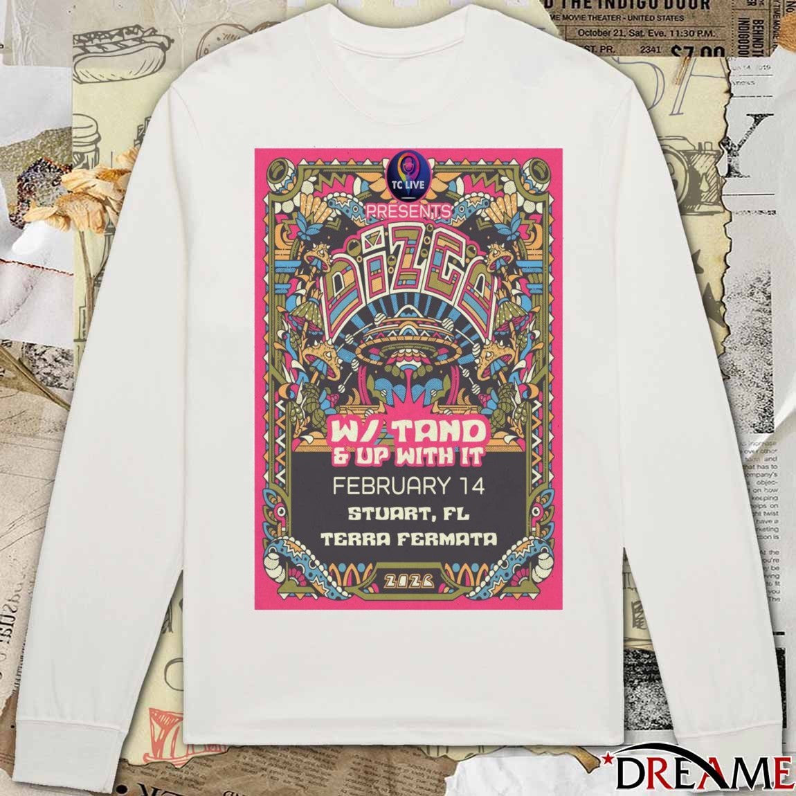 Poster Dizgo Terra Fermata Stuart FL February 14 2026 t-shirt