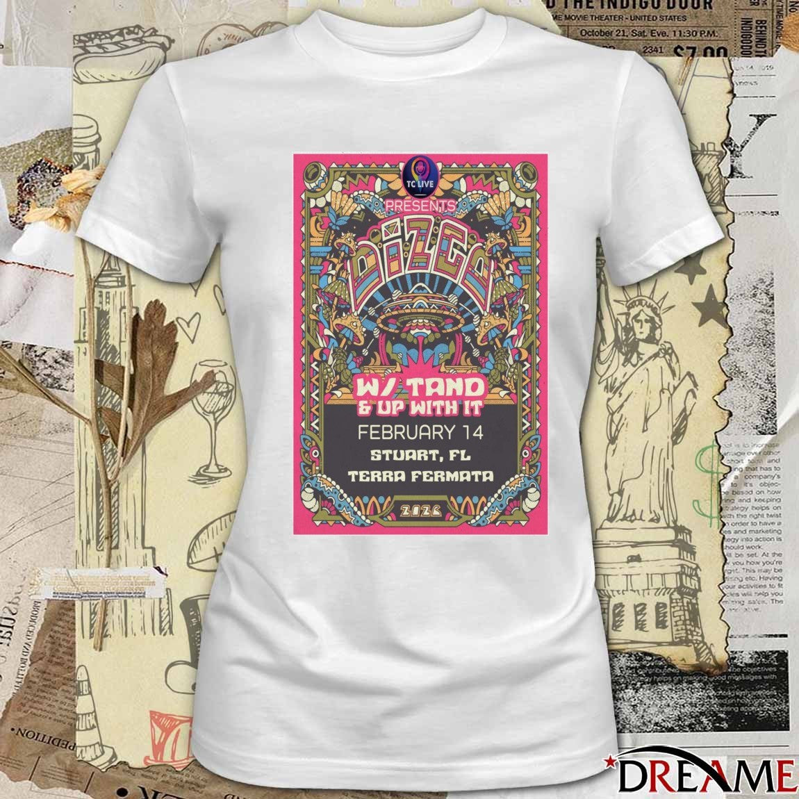 Poster Dizgo Terra Fermata Stuart FL February 14 2026 t-shirt