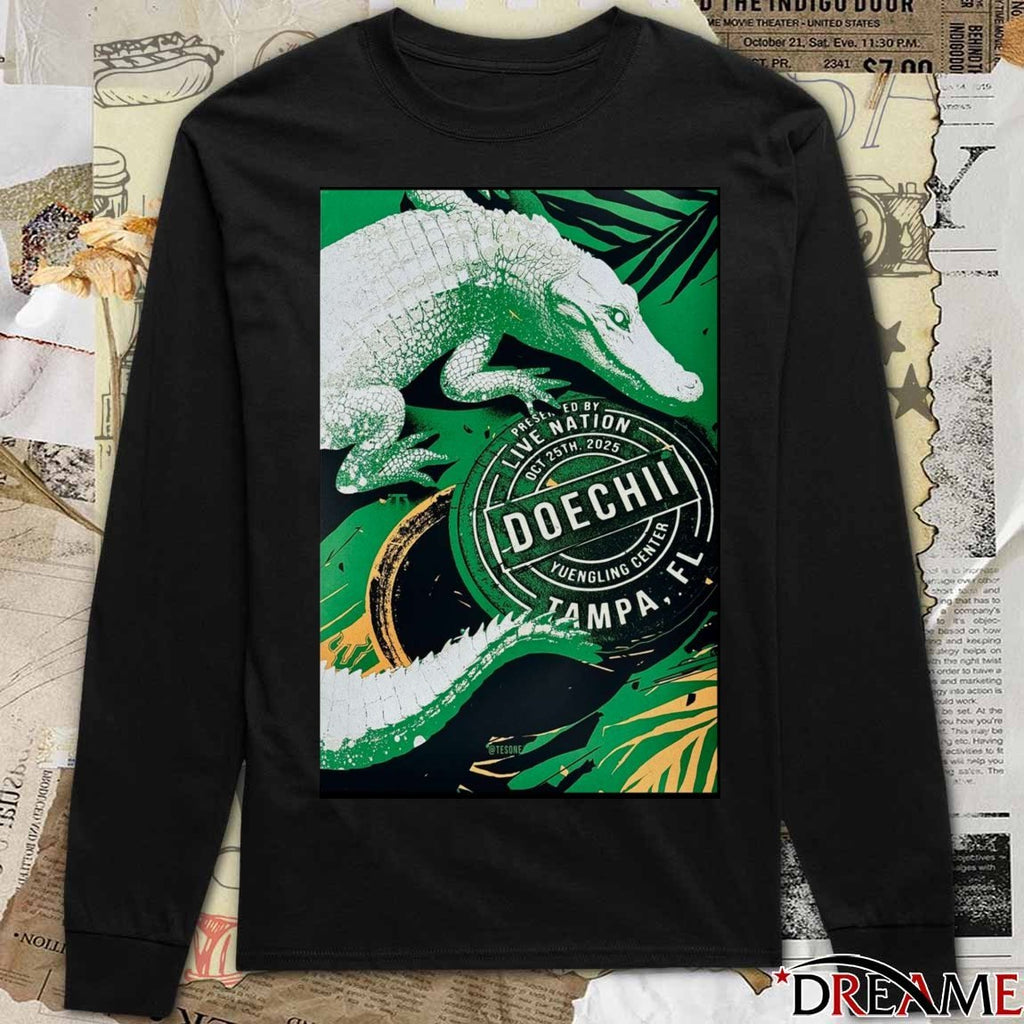 Poster Doechii Tour Tampa FL Live Nation October 25th 2025 Yuengling Center t-shirt
