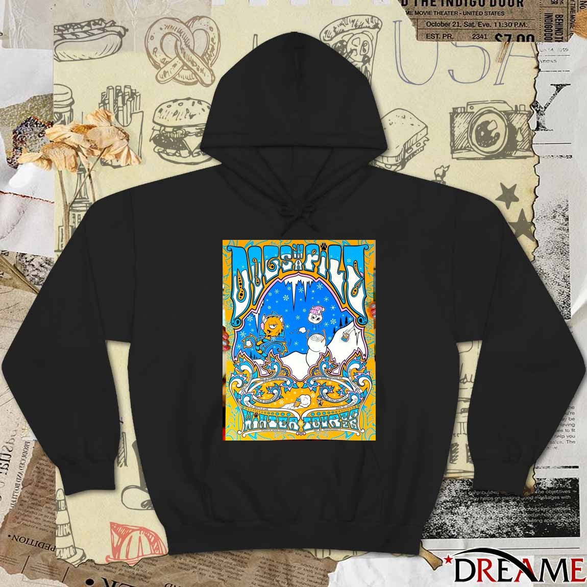 Poster Dogs In A Pile Winter January 15 – 31 2026 Tour t-shirt