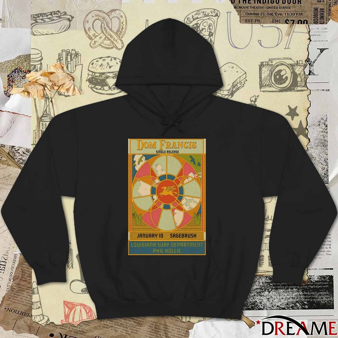 Poster Dom Francis Single Release January 10 2026 Austin TX t-shirt