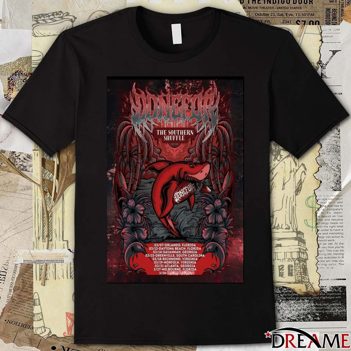 Poster Donefor The Southern Shuffle Tour 2026 March 07 – 27 t-shirt