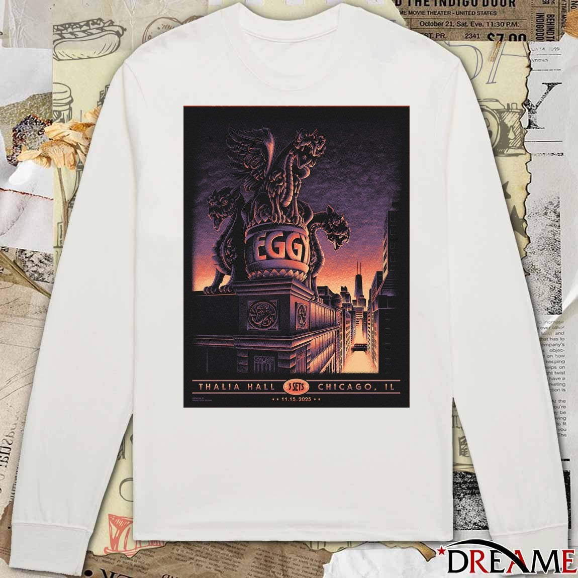 Poster Eggy On November 15 2025 Thalia Hall In Chicago IL Tour t-shirt