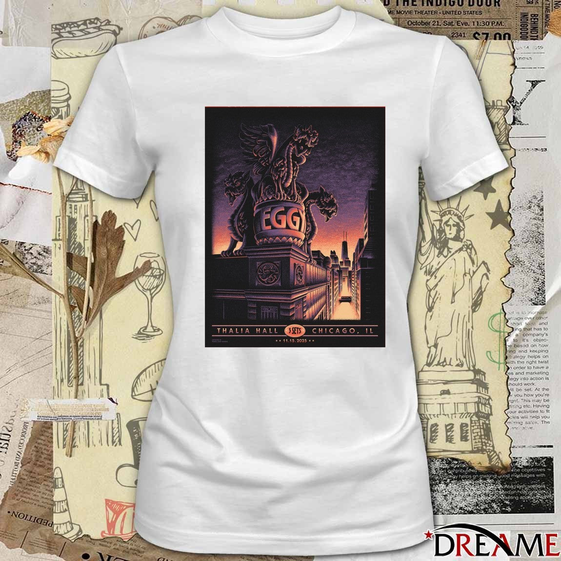 Poster Eggy On November 15 2025 Thalia Hall In Chicago IL Tour t-shirt