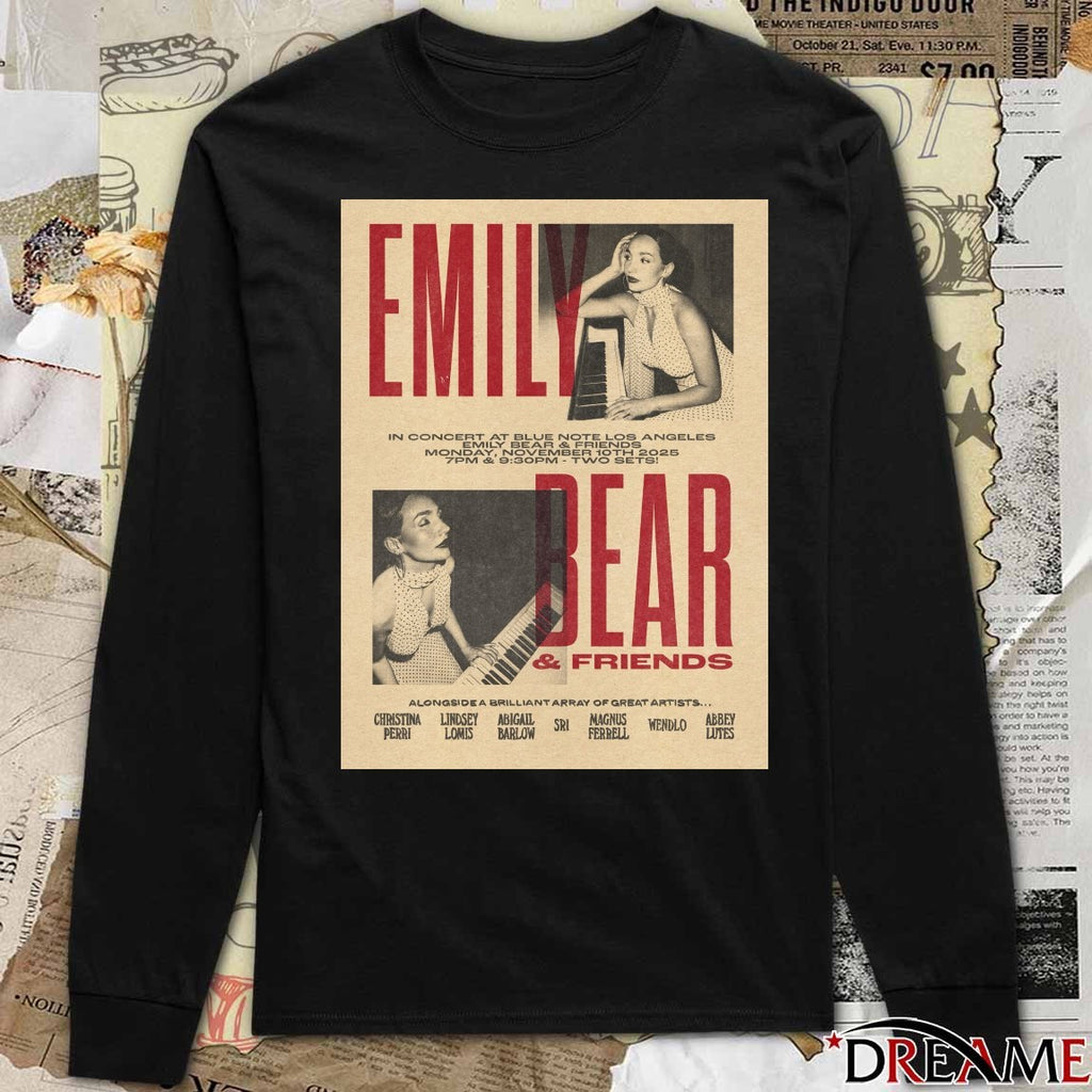 Poster Emily Bear And Friends November 10 2025 In Concert At Blue Note Los Angeles t-shirt
