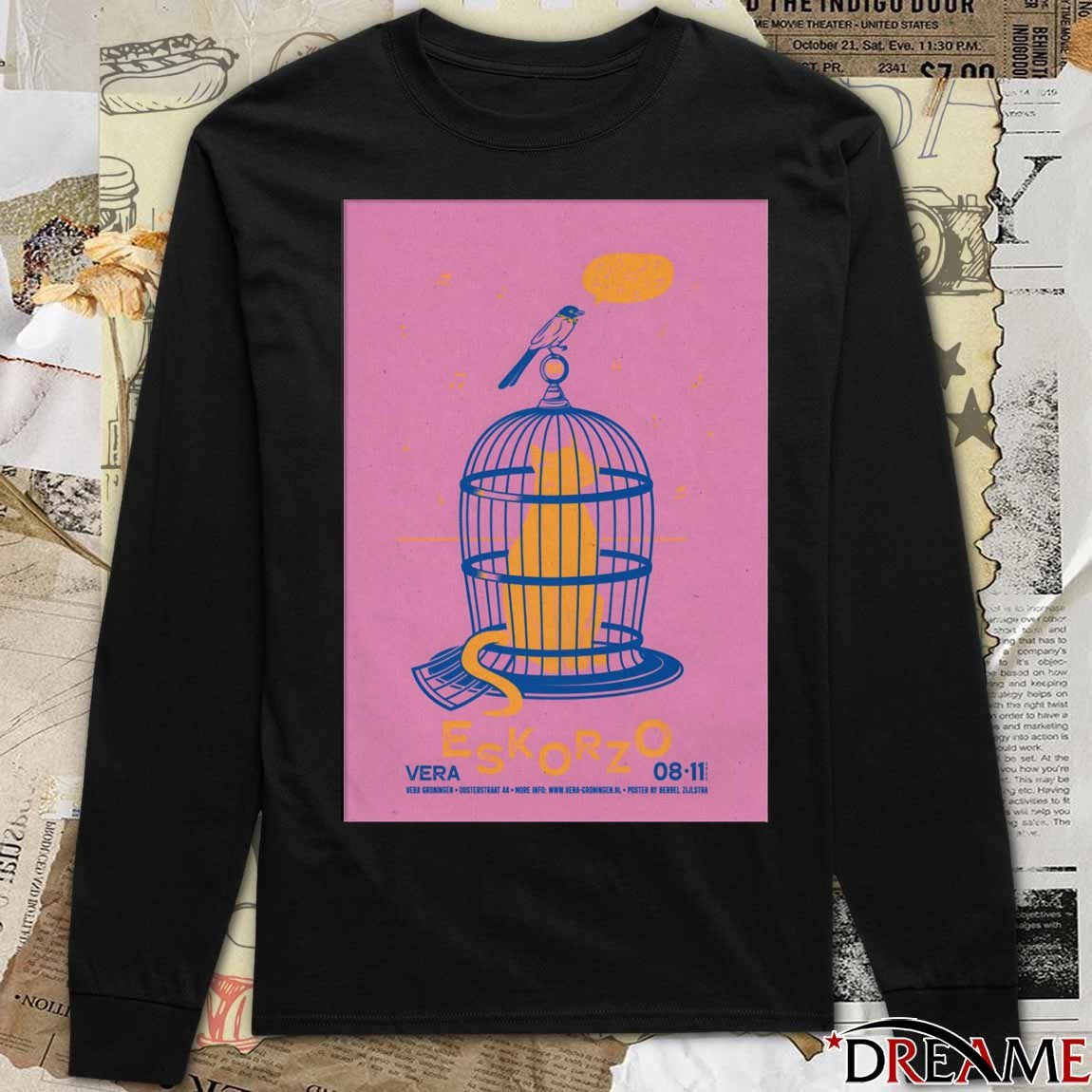 Poster Eskorzo November 8 2025 Vera in Groningen NL t-shirt