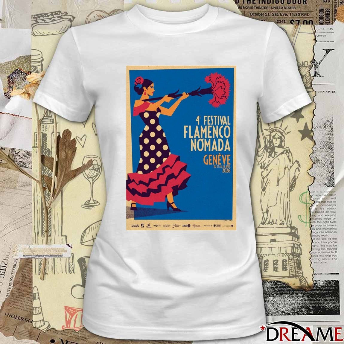 Poster Festival Flamenco Nomada Tour January 26 2026 t-shirt