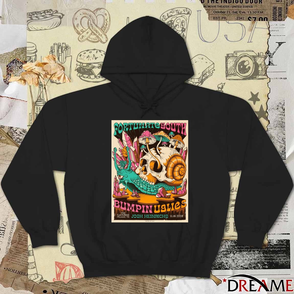 Poster Fortunate Youth Bumpin Uglies At The Caverns On November 16 2025 t-shirt
