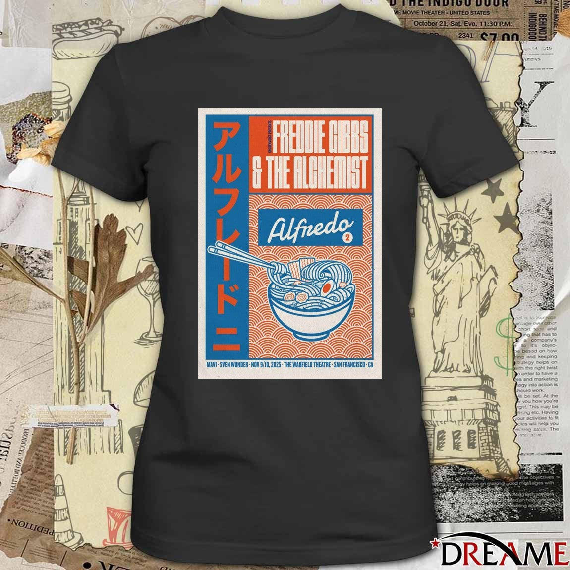 Poster Freddie Gibbs And The Alchemist At The Warfield Theatre On November 9-10 2025 t-shirt