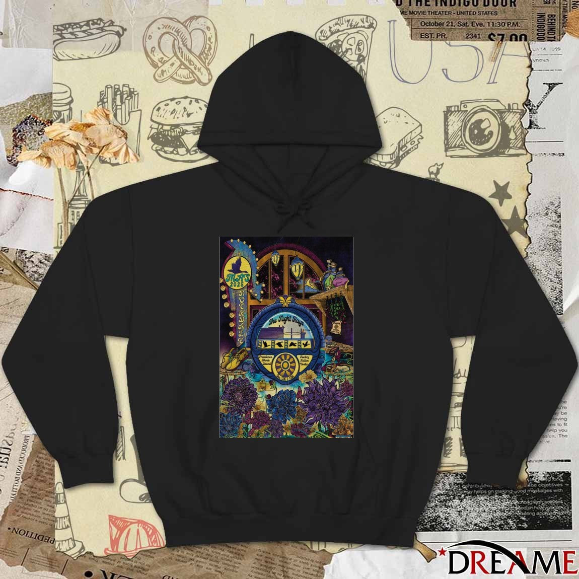 Poster GOOSE December 12-13 2025 The Night Rays Providence t-shirt